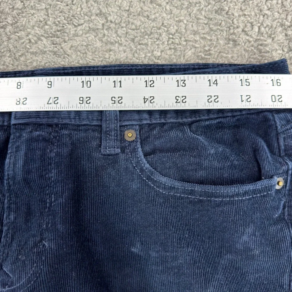 Banana Republic Mens Slim‎ Fit Travel Jean Corduroy Pants Navy Blue 32x30 750853